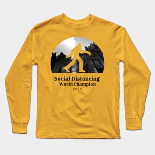 Social Distancing World Champion T-Shirt Long Sleeve T-Shirt